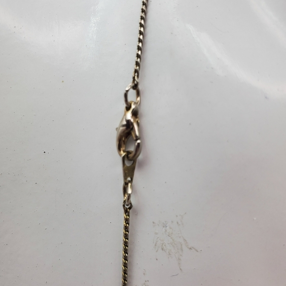 Silver tone ball beaded floating‎ necklace N2427 - Picture 4 of 5